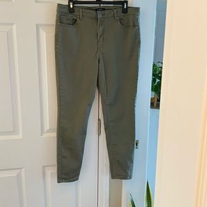 Olive Skinny Jean Size 14